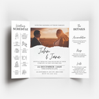 Modern Gatefold DIY Wedding Stationary Bundle