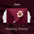Burgundy & Blush Wedding Website
