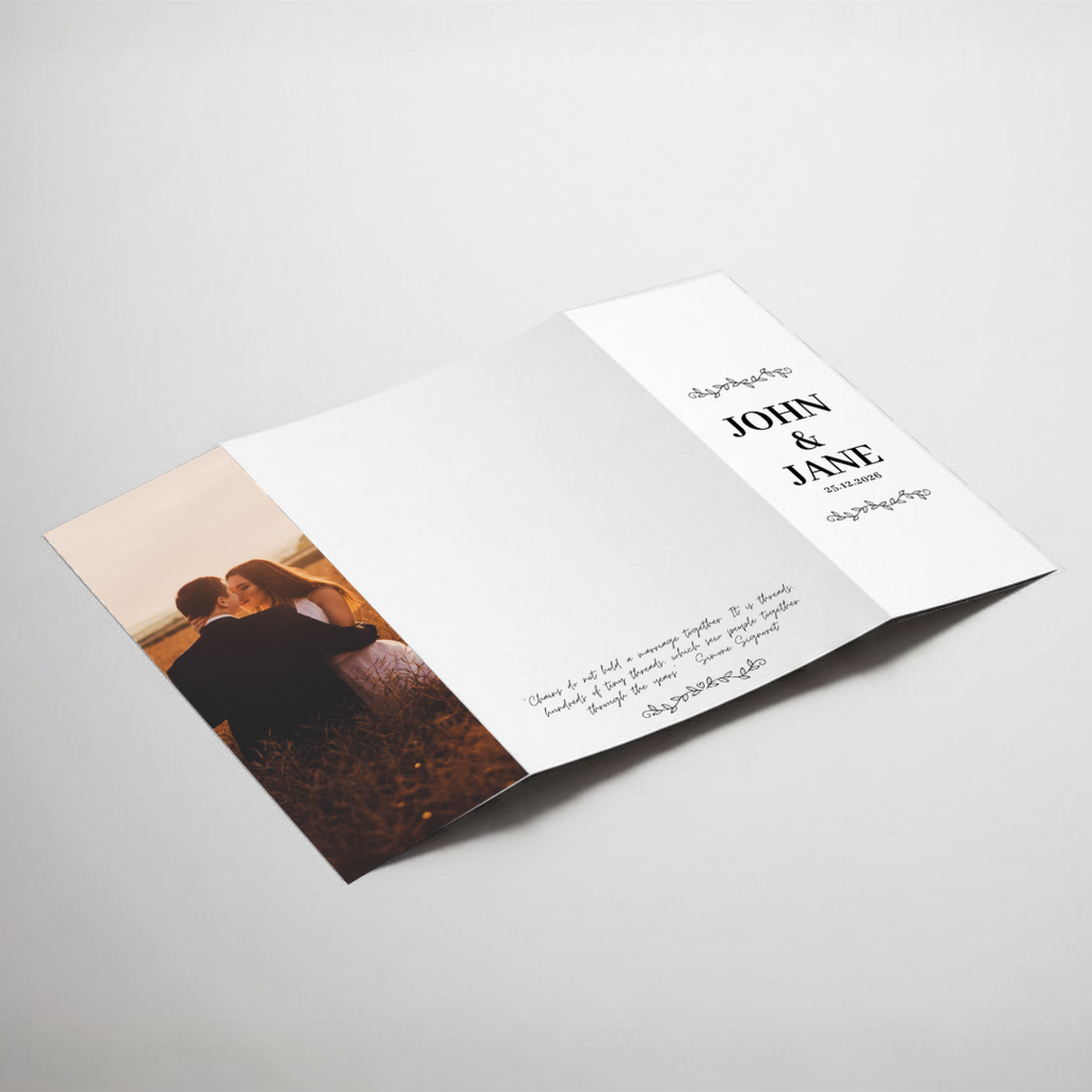 Modern Gatefold DIY Wedding Stationary Bundle