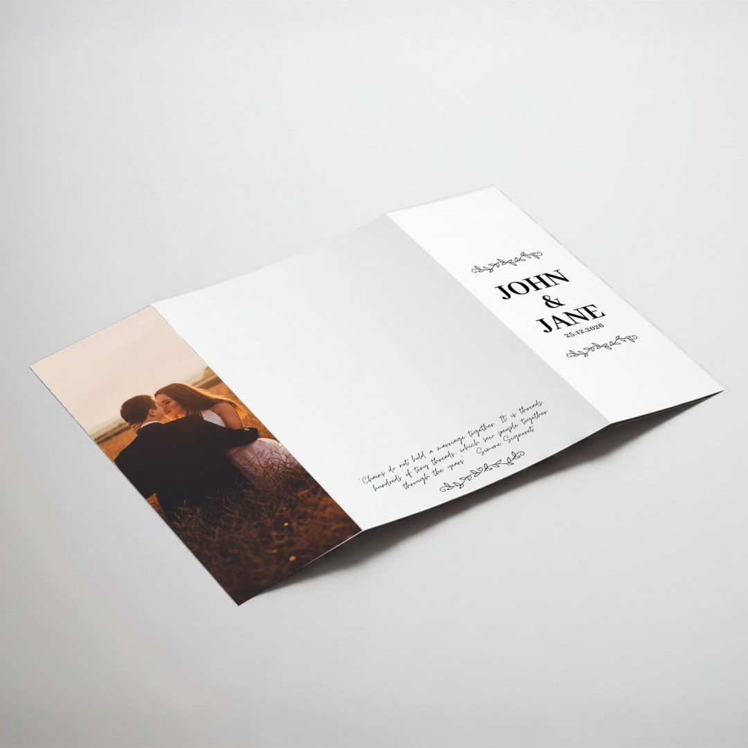 Modern Gatefold DIY Wedding Stationary Bundle