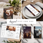 Custom Full Wedding Stationery Design Service – Custom 14-Piece Suite