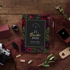 Dark Floral DIY Wedding Stationary Bundle