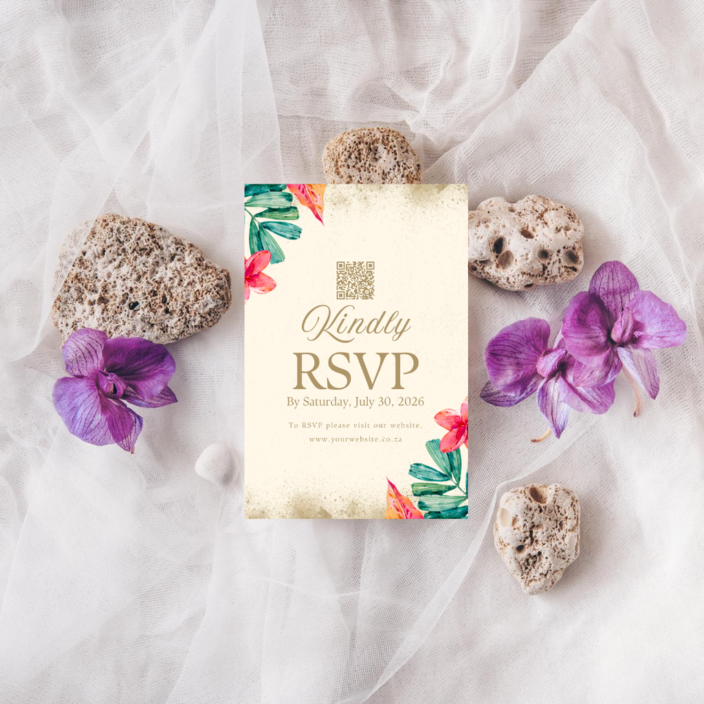 Tropical Beach DIY Wedding Stationary Bundle