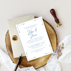 Free Dusty Blue DIY Wedding Stationary Bundle