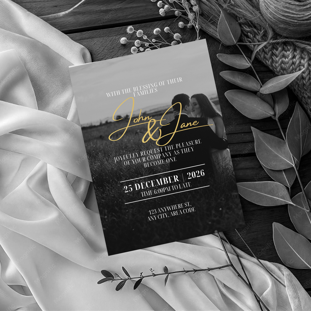 Modern Editorial Minimalist DIY Wedding Stationary Bundle