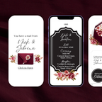 Burgundy & Blush Wedding Website