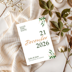 Free Minimalist Boho Green & Copper DIY Wedding Stationary Bundle