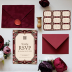 Stained Glass Gatefold DIY Wedding Stationary Bundle