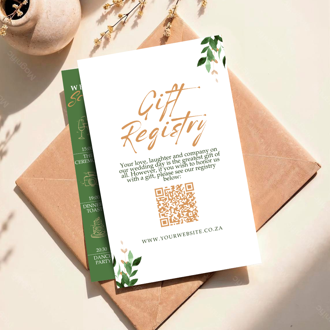 Free Minimalist Boho Green & Copper DIY Wedding Stationary Bundle