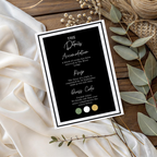 Old Money Black & White DIY Wedding Stationary Bundle