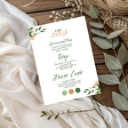 Free Minimalist Boho Green & Copper DIY Wedding Stationary Bundle