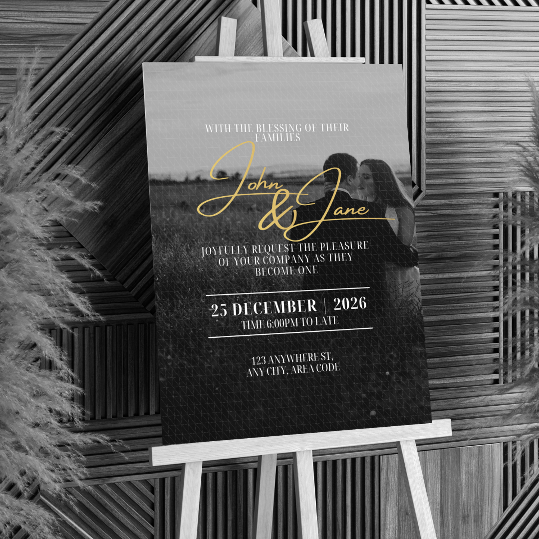 Modern Editorial Minimalist DIY Wedding Stationary Bundle