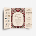 Stained Glass Gatefold DIY Wedding Stationary Bundle