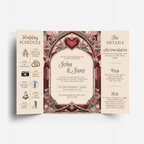 Stained Glass Gatefold DIY Wedding Stationary Bundle