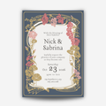 Botanical Navy & Blush DIY Wedding Stationery Bundle