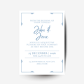 Free Dusty Blue DIY Wedding Stationary Bundle