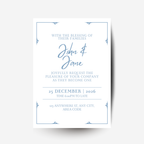 Free Dusty Blue DIY Wedding Stationary Bundle