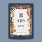 Botanical Navy & Blush DIY Wedding Stationery Bundle