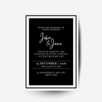 Old Money Black & White DIY Wedding Stationary Bundle