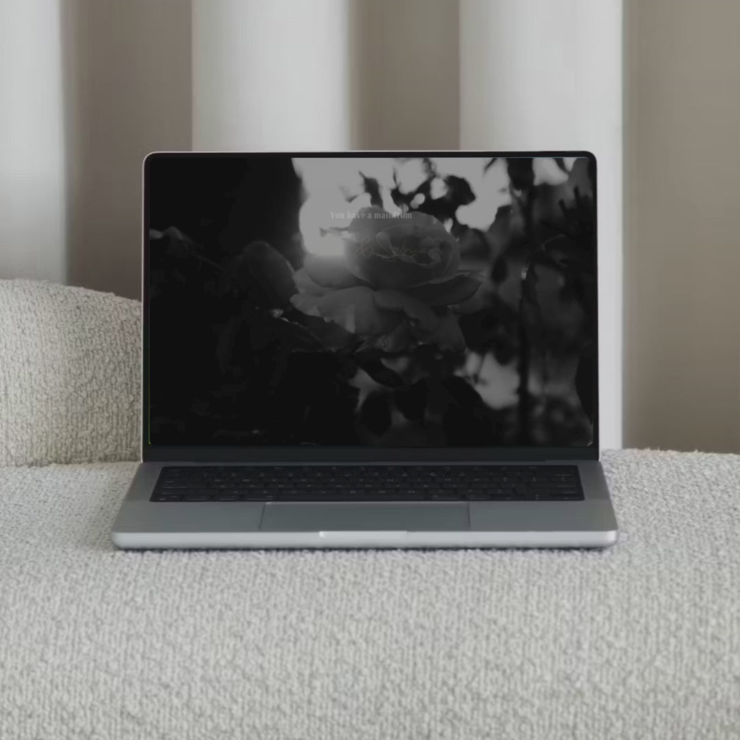 Modern Editorial Black and Gold Wedding Website